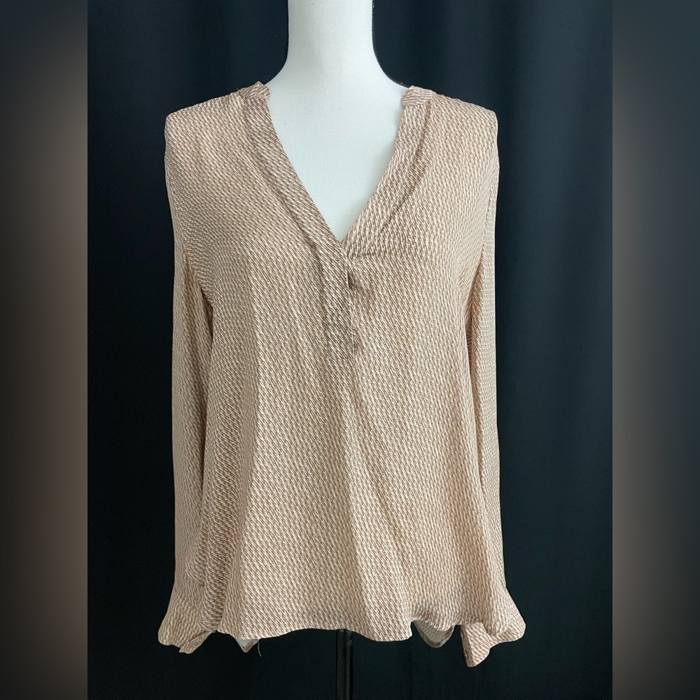 Vince Textured Beige Blouse